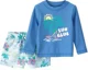 Carter's Комплект для плавания 2 в 1 Rashguard Blue - кофта с длинным рукавом и шорты foto