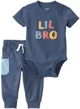 Carter's Комплект 2 в 1 Lil Bro - боди и штаны foto