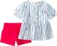 Carter's Комплект 2 в 1 Berry Stripe - футболка и шорты foto