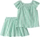 Carter's Set 2 piese Green Vine - tricou si skort foto