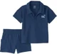 Carter's Комплект 2 в 1 Navy Collared - футболка и шорты foto