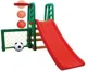 Tobogan multifunctional Paradiso Toys Cu cos de baschet, minge si poarta de fotbal foto