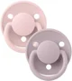 Set 2 suzete rotunde din silicon BIBS De Lux Blossom/Dusky Lilac marime universala foto