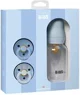 Подарочный набор бутылочка + 2 круглые латексные пустышки BIBS Baby Sprinkle Baby Blue foto