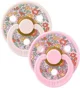 Set 2 suzete rotunde din latex BIBS LIBERTY Colour - Oscar Meadow/Petal Mix (6-18 luni) foto