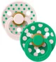 Set 2 suzete rotunde din latex BIBS Studio Colour Polka dot Petal/Cactus (0-6 luni) foto