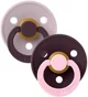 Set 2 suzete rotunde din latex BIBS Studio Colour Dusky Lilac Plum mix (0-6 luni) foto