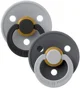 Set 2 suzete rotunde din latex BIBS Studio Colour Cloud Iron mix (6-18 luni) foto