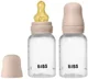 Set 2 biberoane din plastic BIBS Blush cu tetina din latex flux lent, 150 ml foto