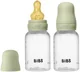 Set 2 biberoane din plastic BIBS Sage cu tetina din latex flux lent, 150 ml foto