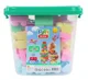 Set de constructie Play Toys Galeata cu blocuri pastel, 107 el. foto