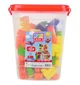 Set de constructie Play Toys Galeata cu blocuri, 133 el. foto