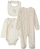 Orchestra Set 3 piese Brown Teddy - body, baveta si pijama foto