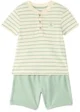 Orchestra Set 2 piese Green Stripes - tricou si pantaloni scurti foto