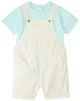 Orchestra Set 2 piese Baby Blue - tricou si salopeta scurta foto