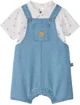 Orchestra Set 2 piese Sunny Blue - camasa cu maneca scurta si salopeta scurta foto