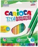 Creioane colorate Carioca Tita Erasable, 24 buc. foto