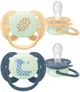 Suzete ortodontice de noapte Philips AVENT Ultra Soft Albastru-portocaliu (6-18 luni), 2 buc. foto