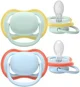 Suzete din silicon Philips Avent Ultra Air Verde-albastru (0-6 luni), 2 buc. foto