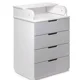 Комод-пеленатор PernaMea HappyBaby 600 Light Grey foto