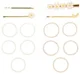 Orchestra Set de 4 agrafe si 10 elastice pentru par foto