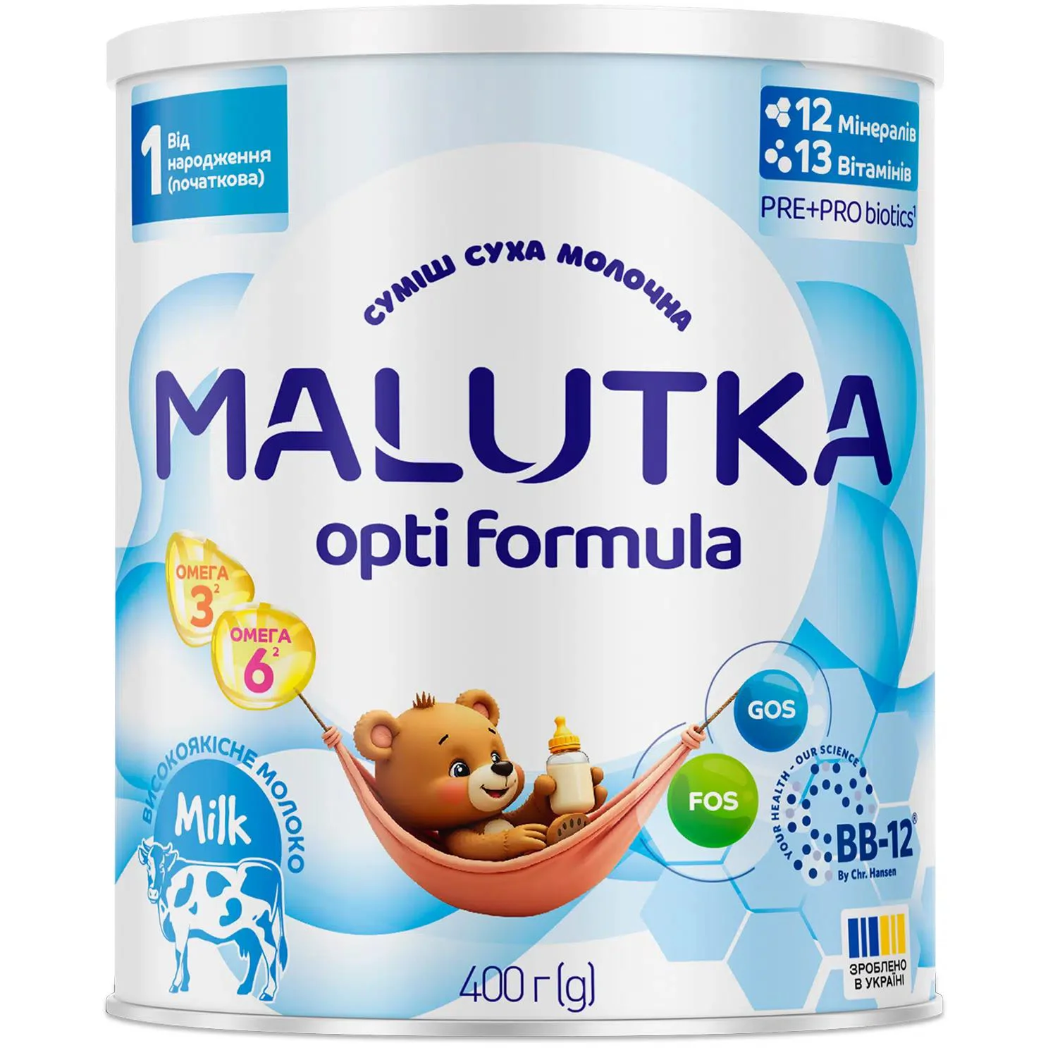 image for Молочная смесь Малютка Opti Formula 1 (0-6 мес.), 400 г foto