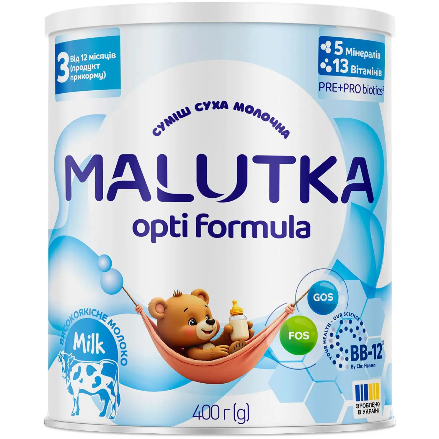 image for Молочная смесь Малютка Opti Formula 3 (12+ мес.), 400 г foto