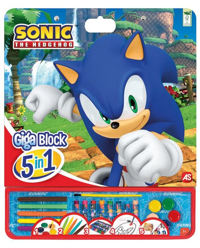 image for Набор для рисования AS Giga Block 5 в 1 Sonic foto
