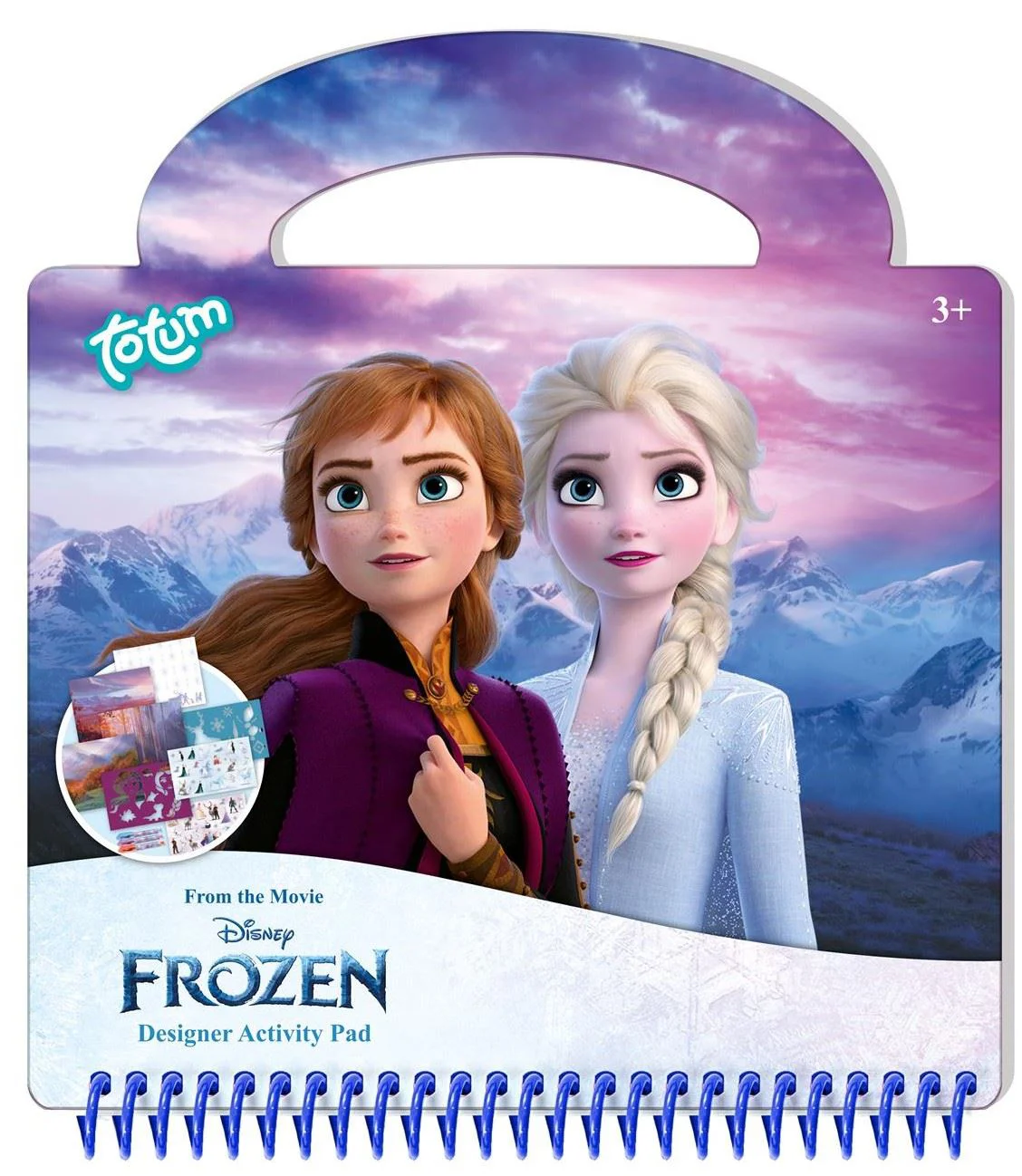 image for Творческий набор Frozen Totum с трафаретами, наклейками, игровыми листами и ручками foto
