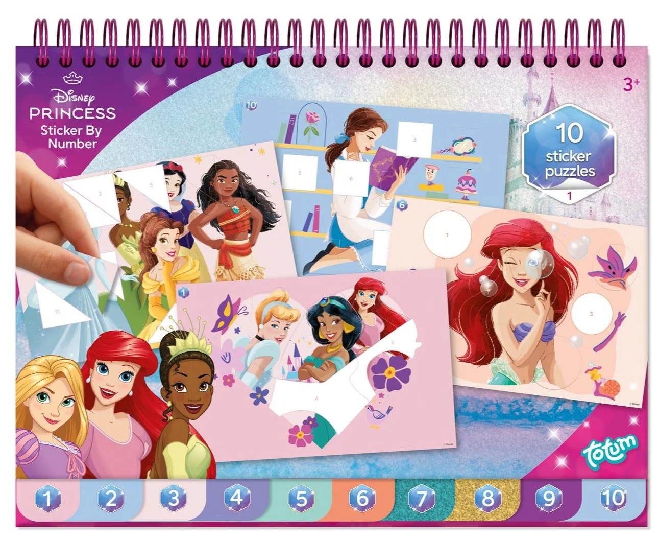 image for Книга активностей с наклейками по номерам Totum Princess foto