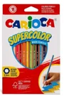 Set creioane colorate hexagonale Carioca Supercolor, 18 buc. foto