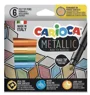 Set carioci metalice Carioca Metallic Maxi, 6 buc. foto