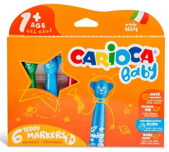 image for Set carioci Carioca Baby Teddy, 1+ ani, 6 buc. foto