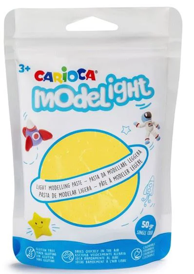 image for Plastilina moale Carioca Galben, 50 g foto