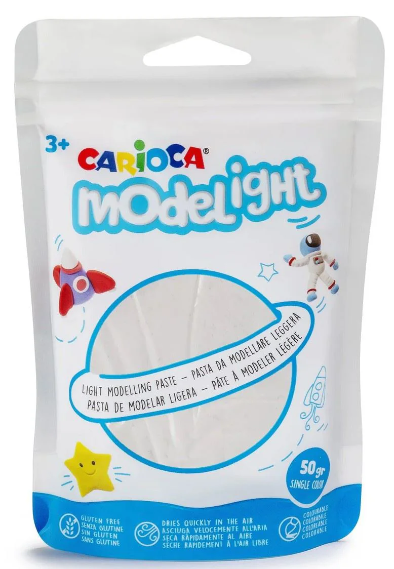 image for Plastilina moale Carioca Alba, 50 g foto