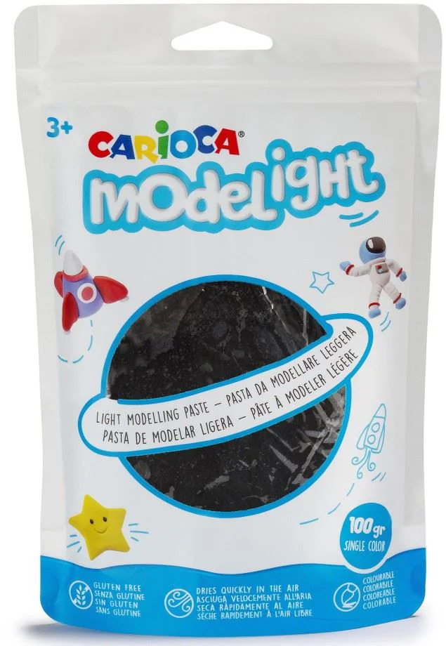image for Plastilina moale Carioca Negru, 50 g foto