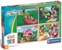 Puzzle Clementoni 4 in 1 Clubul Mickey Mouse, 72 el. foto