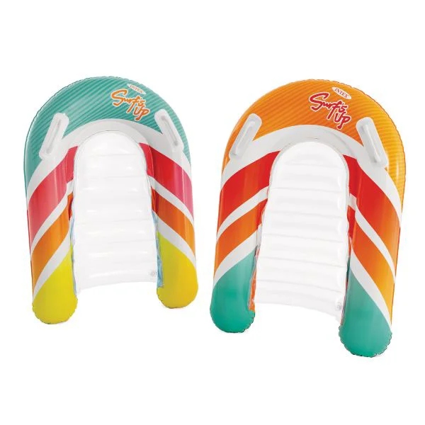 Pluta-saltea gonflabila cu manere Intex Surf's Up, 79х58 cm, pana la 40 kg, 2 culori foto