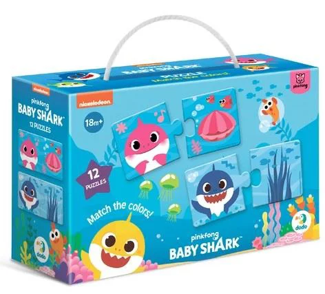 image for Puzzle Dodo Potriveste culorile. Baby Shark, 24 el. foto