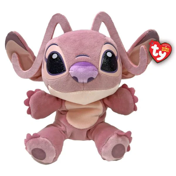 Jucarie de plus TY Beanie Babies Angel Lilo & Stitch, 15 cm foto