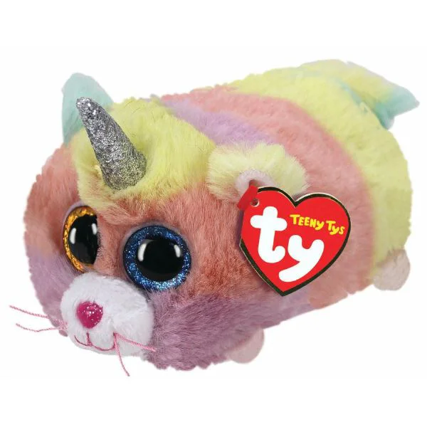 Jucarie de plus TY Teeny Pisicuta unicorn Heather, 10 cm foto