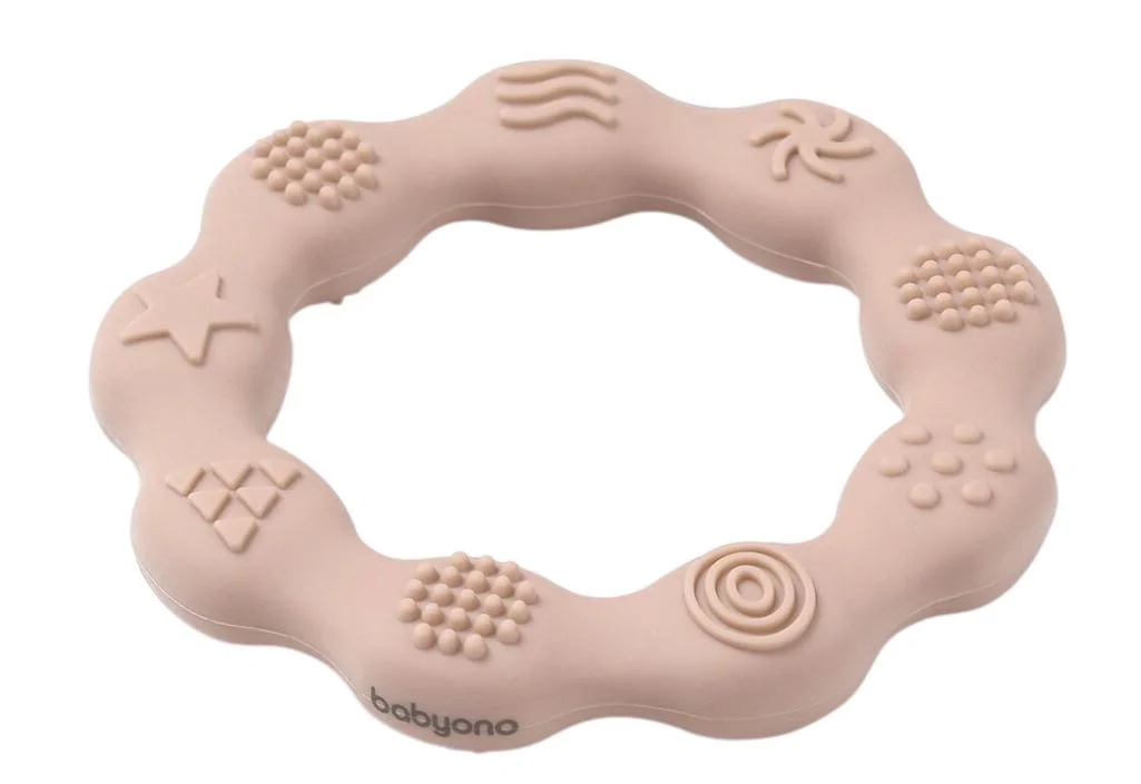 image for Силиконовый прорезыватель BabyOno Beige foto