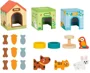 Set casute din lemn Tooky Toy pentru animale de companie foto
