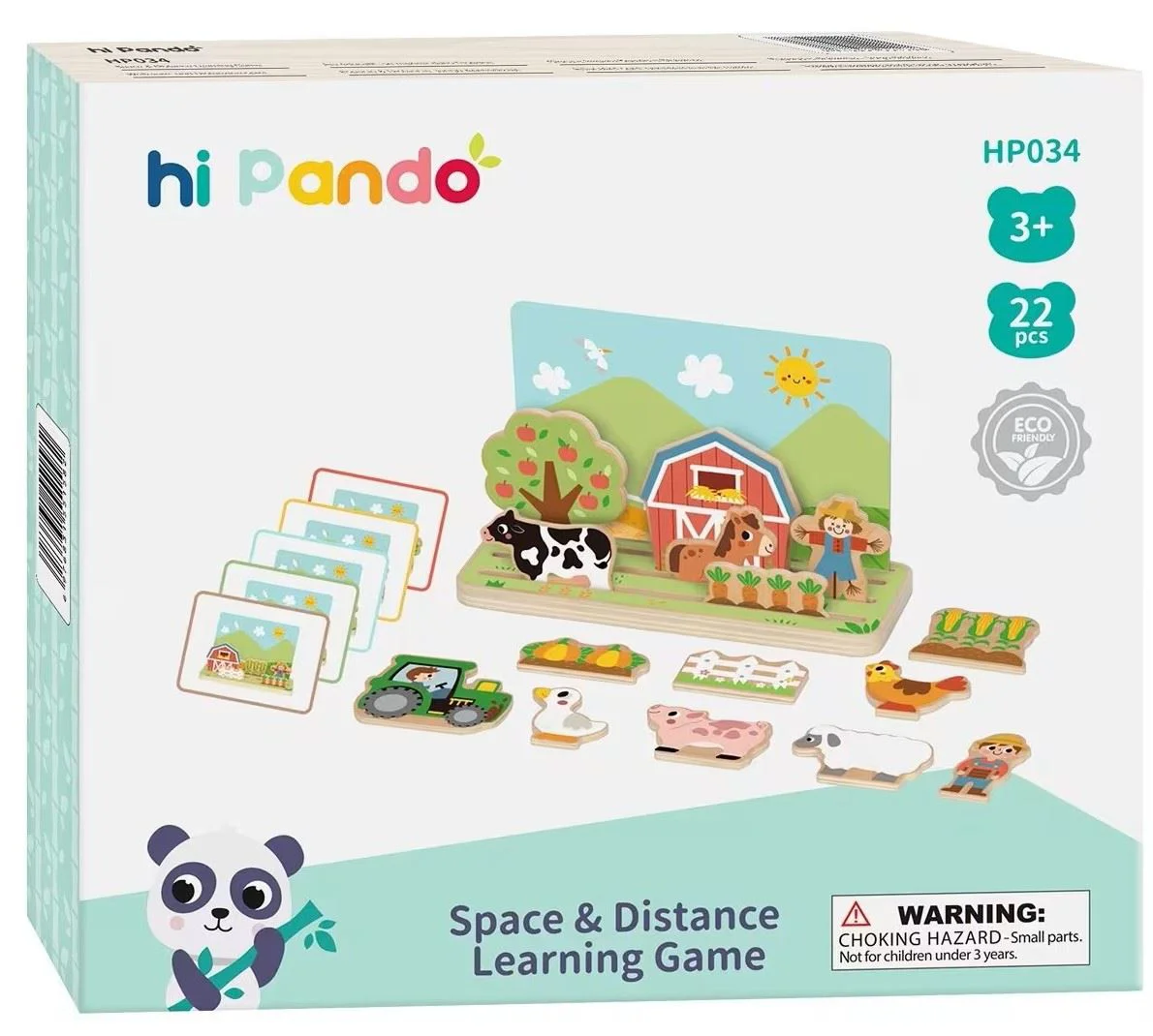 Joc educativ din lemn Tooky Toy Spatiu si distanta foto