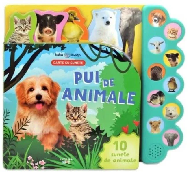 Bebe Invata. Pui de animale. Carte cu sunete foto