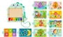 Joc educativ din lemn Tooky Toy Dino foto