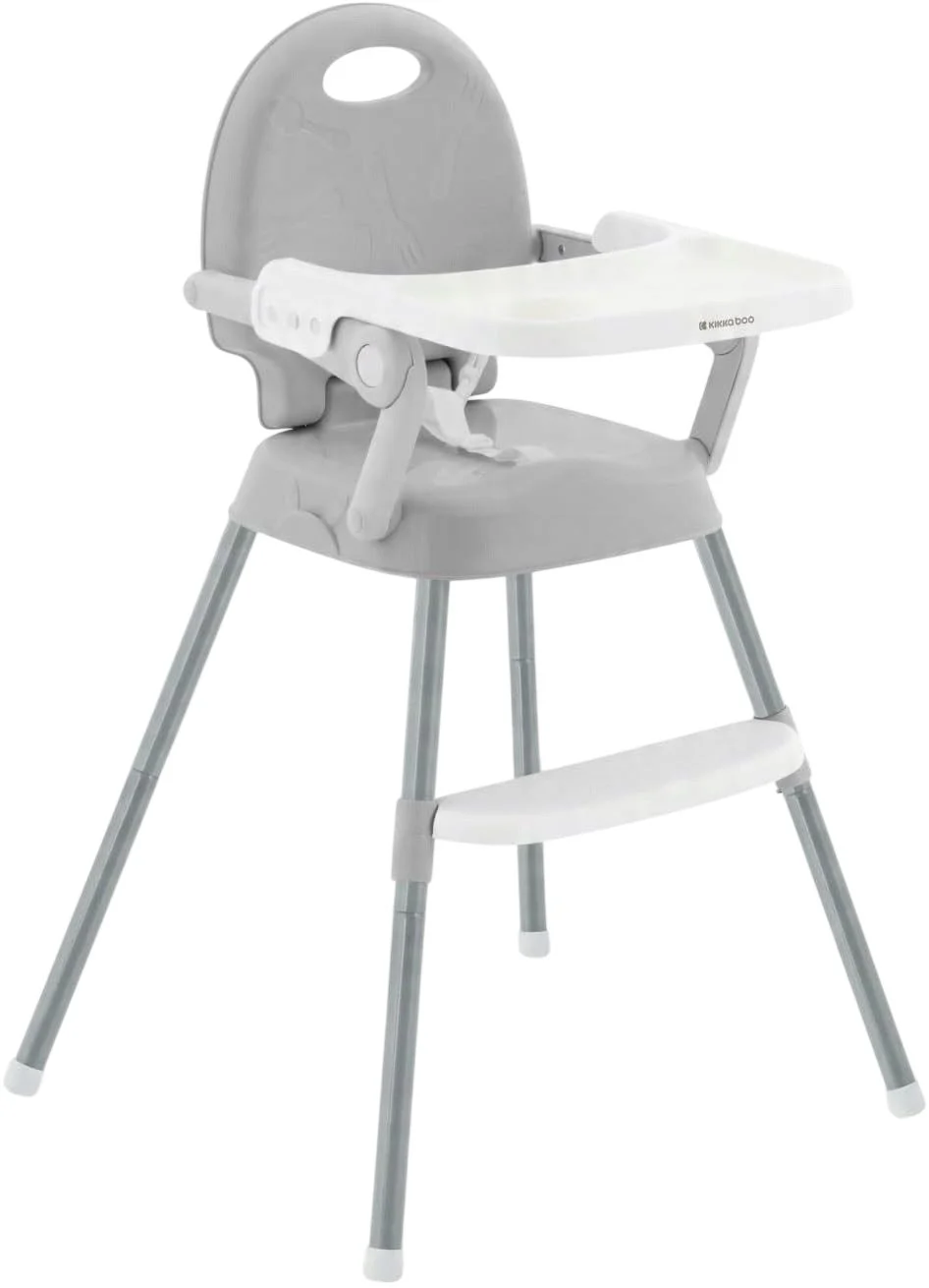 image for Scaun de masa 3 in 1 KikkaBoo Spoony Grey foto