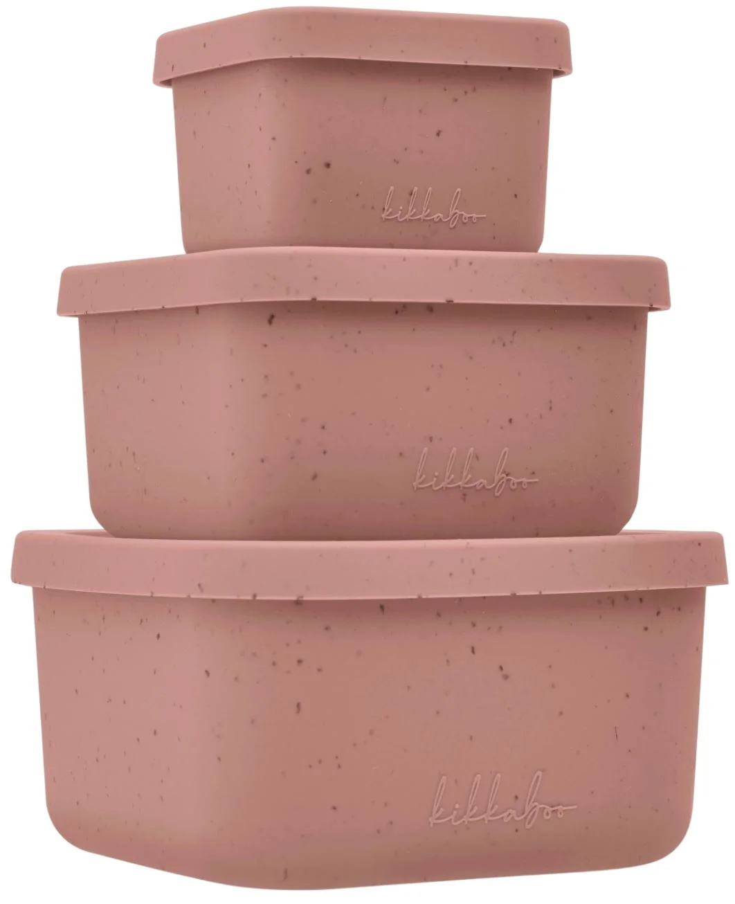 image for Набор силиконовых контейнеров KikkaBoo Platinum Snack Box Blush, 3 шт. foto