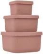 Набор силиконовых контейнеров KikkaBoo Platinum Snack Box Blush, 3 шт. foto