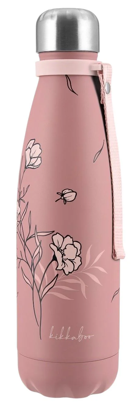 image for Termos din otel inoxidabil KikkaBoo Flora Blush, 500 ml foto